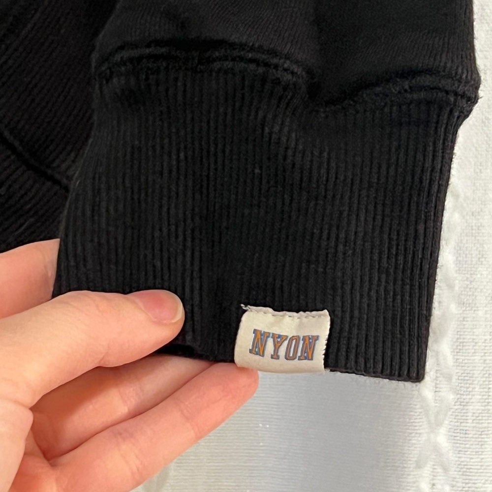 Black Knicks NYON Half-Zip Small Sweatshirt - Picture 5 of 8